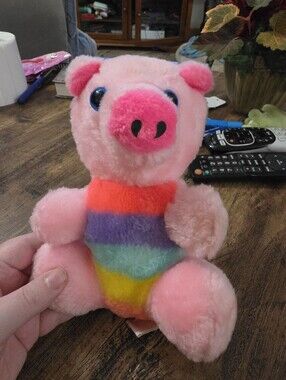 Vintage Shalom Toy Co. Pig Plush
